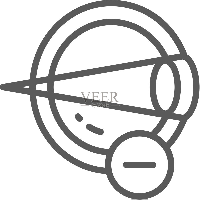 近视眼疾病散光线条图标图标素材