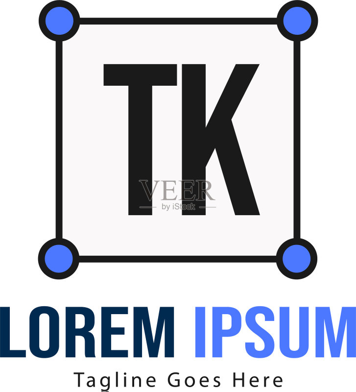 TK字母现代框架标志模板图标素材