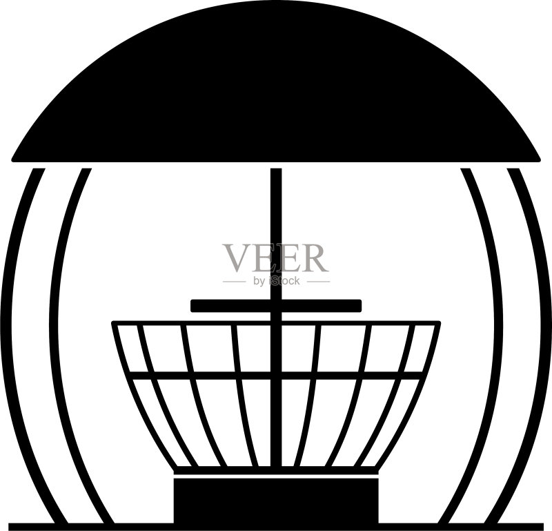 凉亭烧烤派对花园房图标素材
