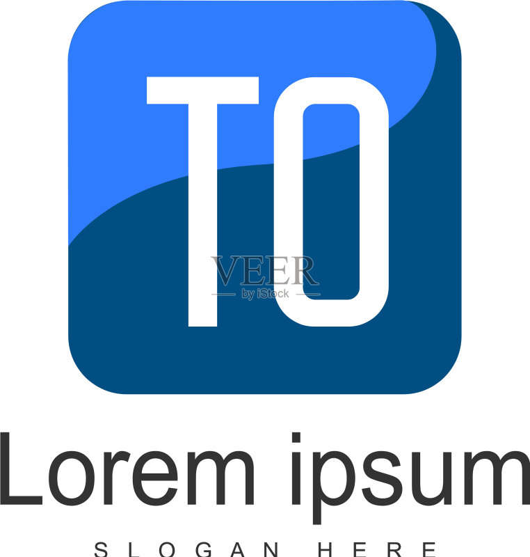 TO字母现代框架标志模板图标素材