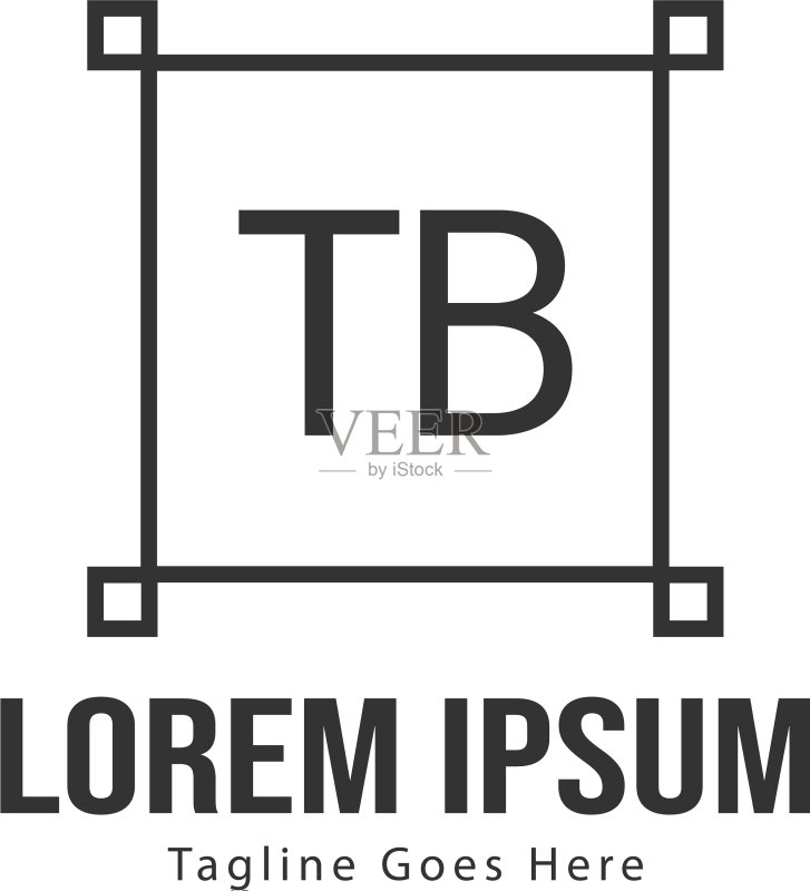 TB首字母现代框架标志模板图标素材