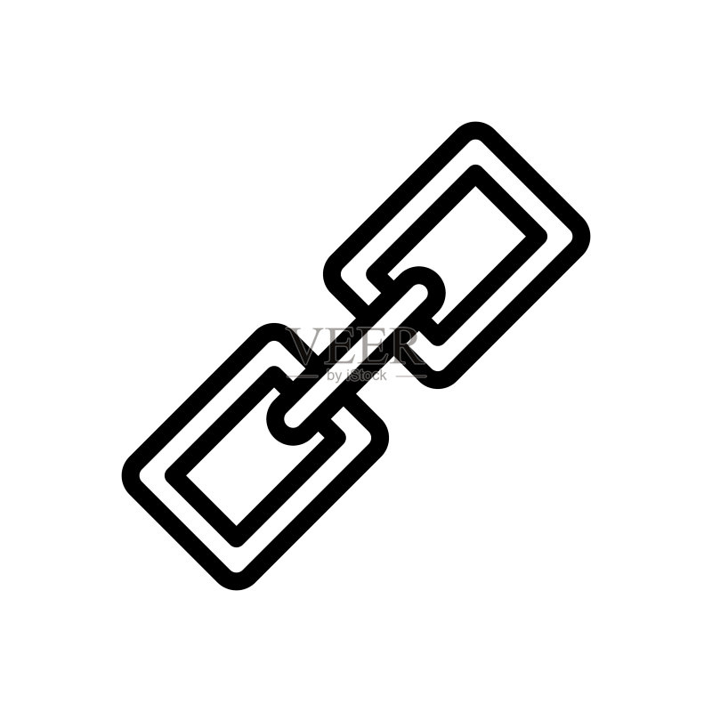 链接社交媒体线性图标图标素材
