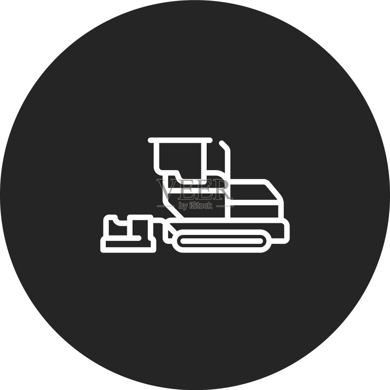 沥青摊铺机图标图标素材