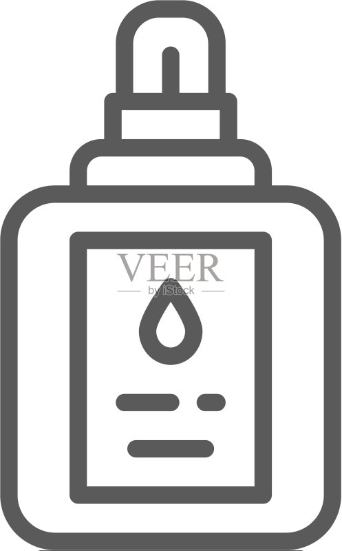 动物用药水线形图标图标素材