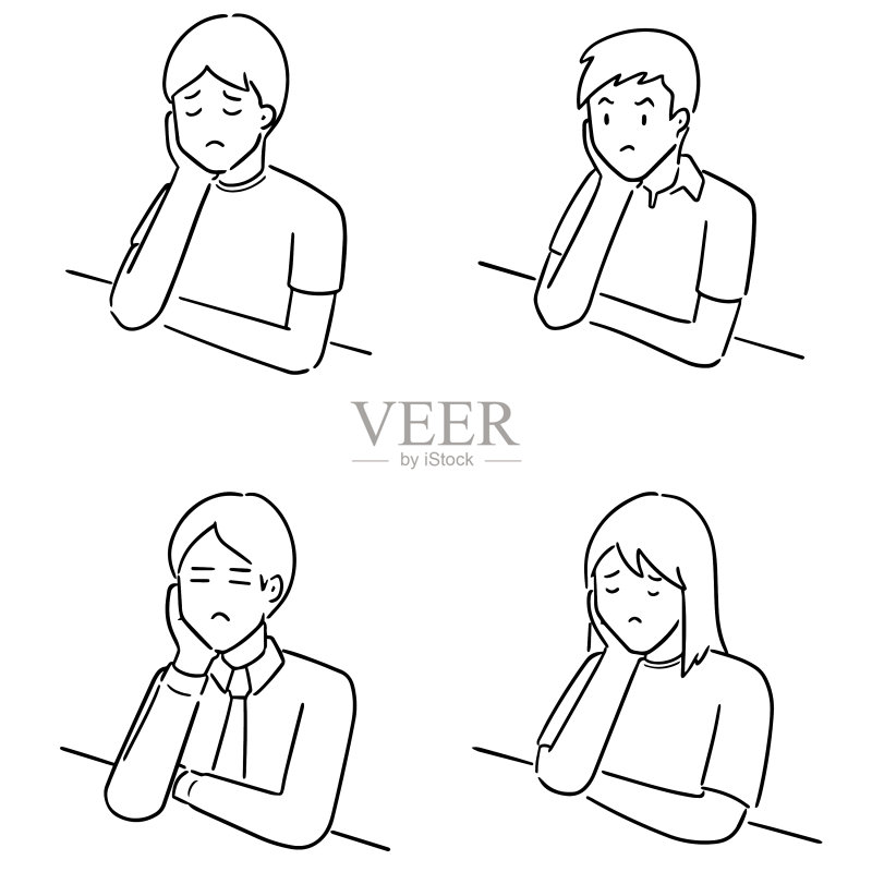 人物思考图标素材