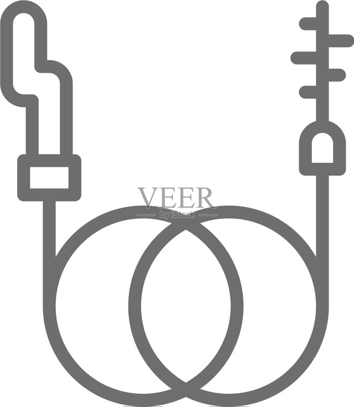 管道疏通器线条图标图标素材