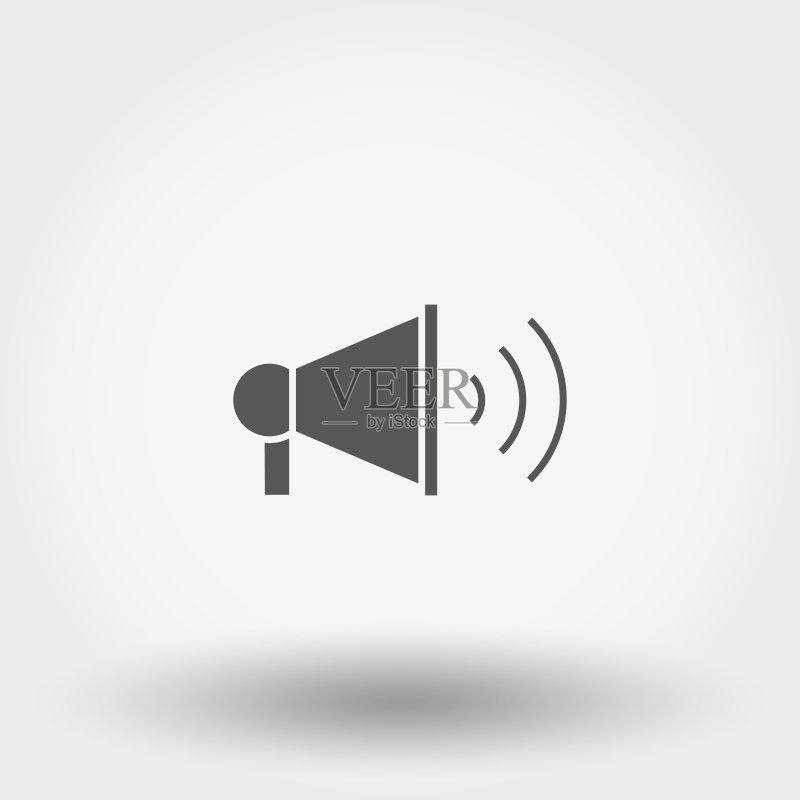 扩音器图标轮廓图标素材