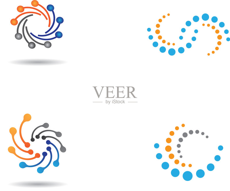 分子Logo模板图标素材