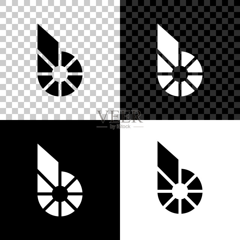 黑色背景上的加密货币比特股BTS图标图标素材