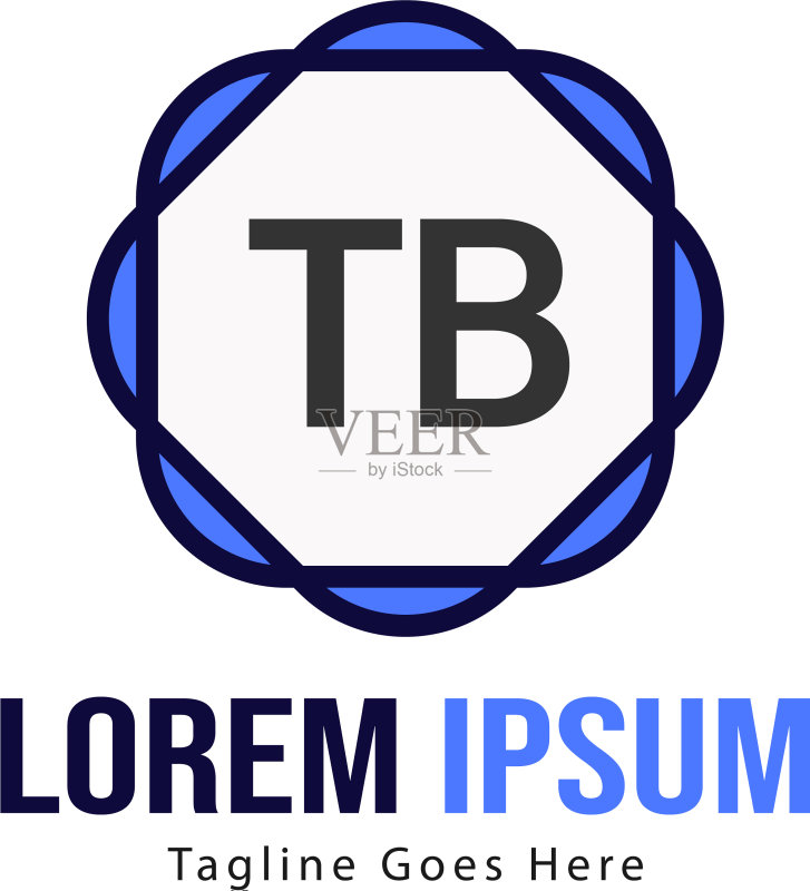 TB首字母现代框架标志模板图标素材