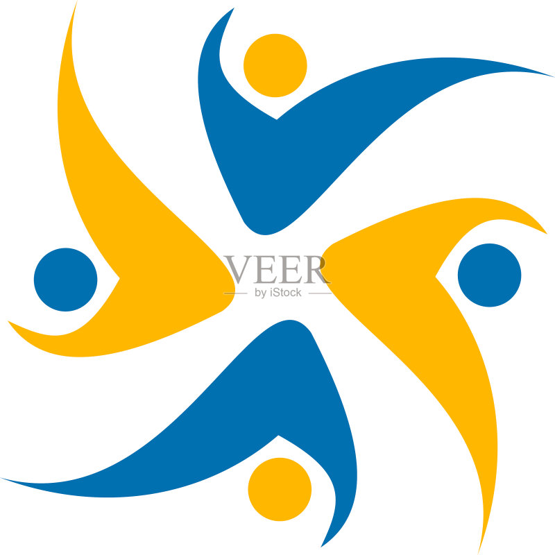 团队合作logo设计模板图标素材