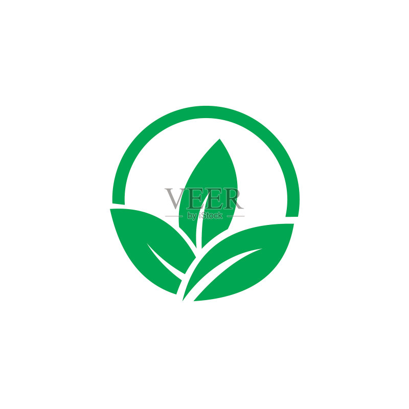 植物图标标志设计图标素材