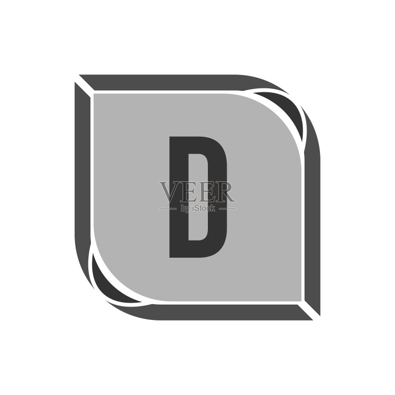 字母D标志模板设计图标素材