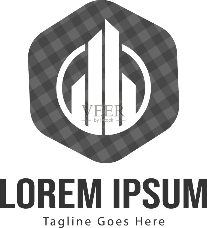 极简房地产Logo模板设计图标素材