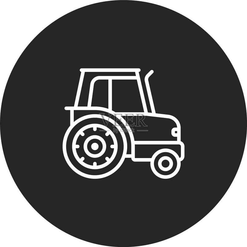 拖拉机图标图标素材