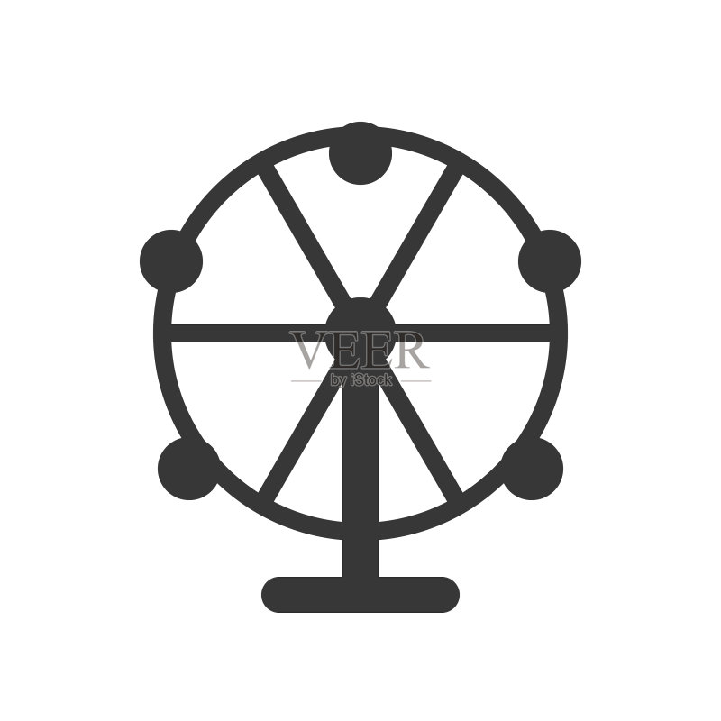 摩天轮图标游乐园相关图标素材