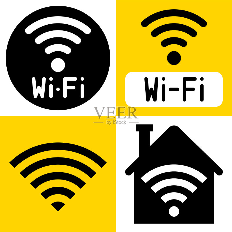 无线局域网WiFi图标图标素材