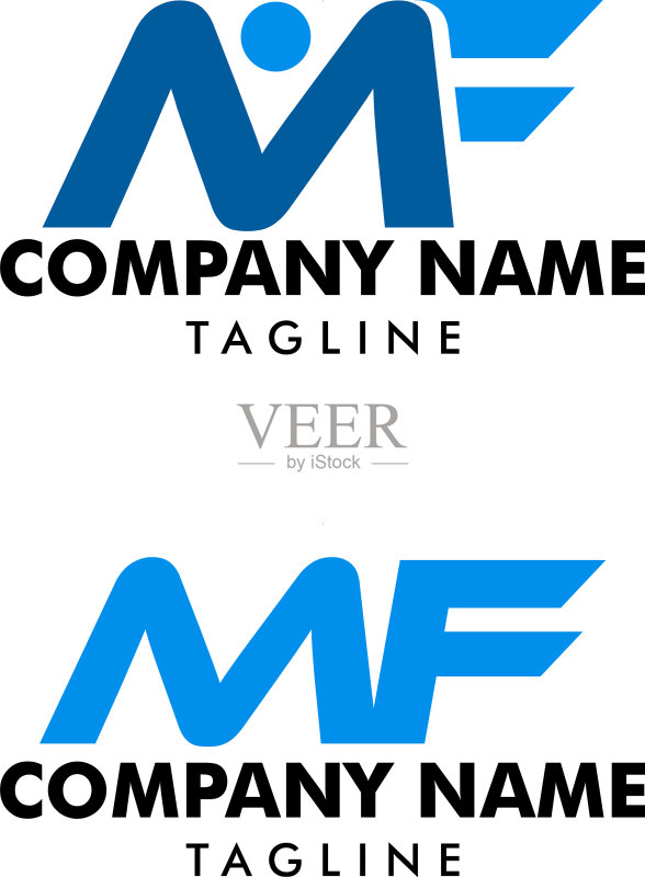 MF字母Logo模板设计图标素材