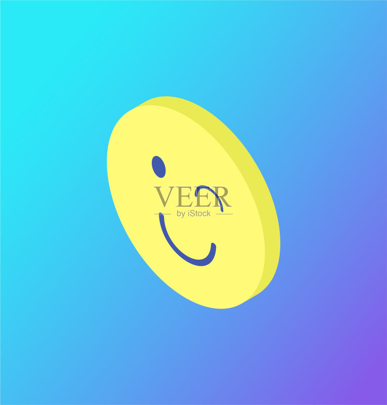 emoji眨眼符号隔离图标图标素材