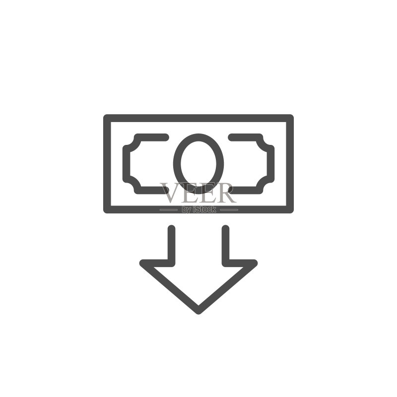 兑现线条现代图标图标素材