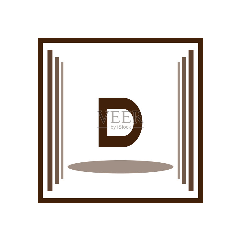 字母D标志模板设计图标素材
