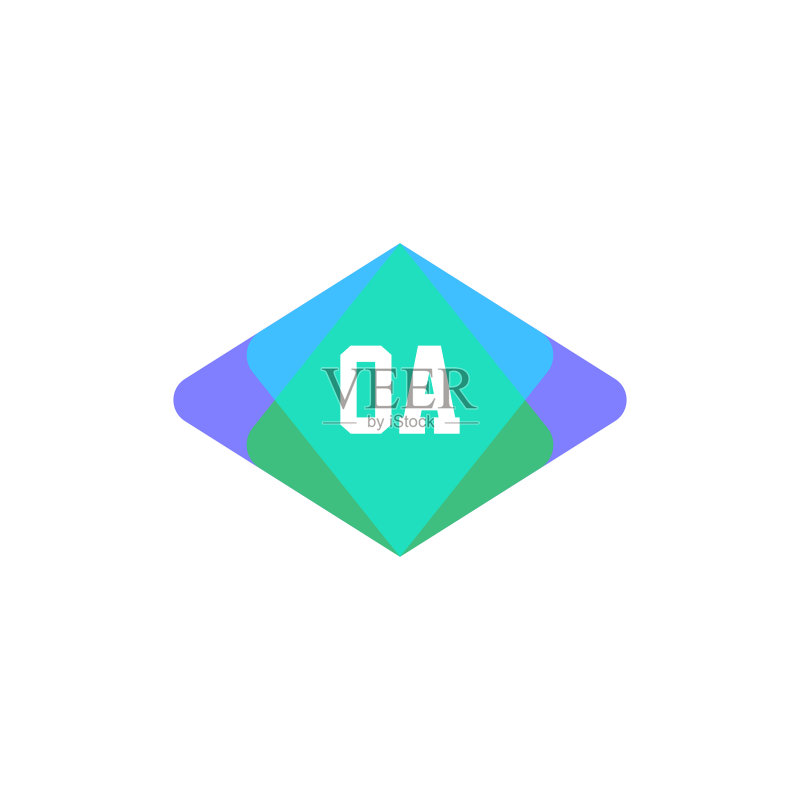 首字母logo oa模板设计图标素材