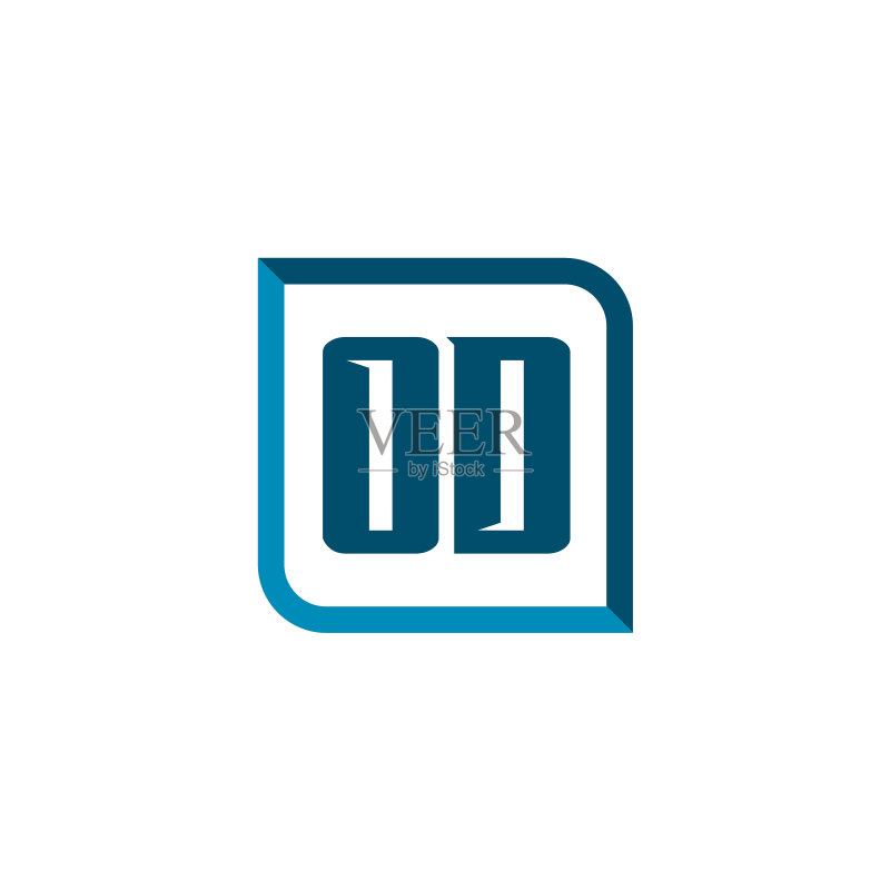 OD首字母logo模板设计图标素材