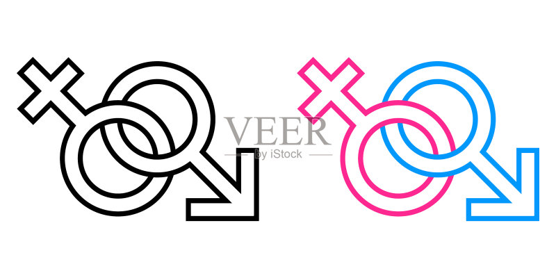 男女符号合集图标素材