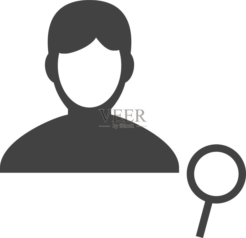 寻找男性轮廓图标素材