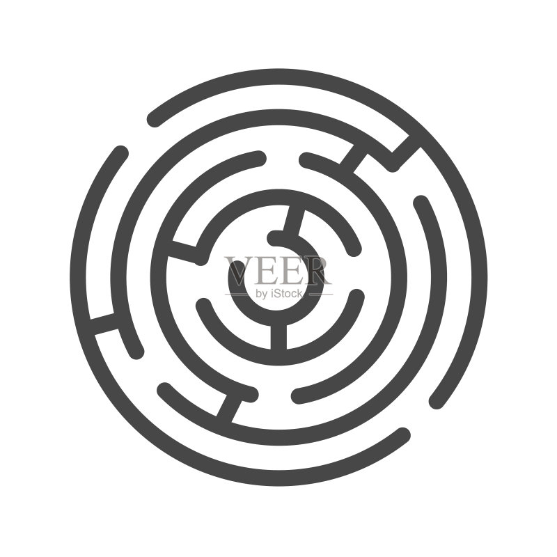 迷宫细线图标图标素材