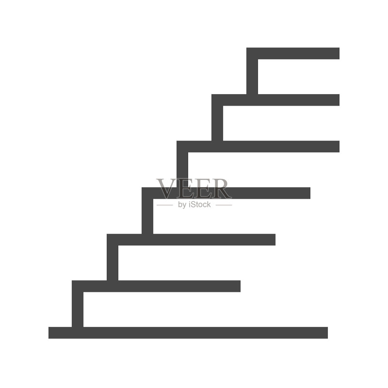 楼梯细线条图标图标素材