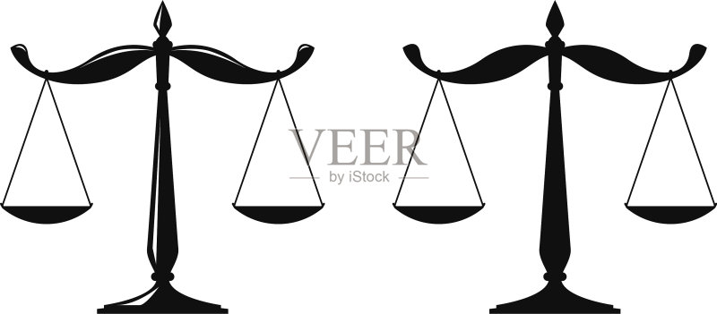 天秤座司法天平标志公证正义图标素材