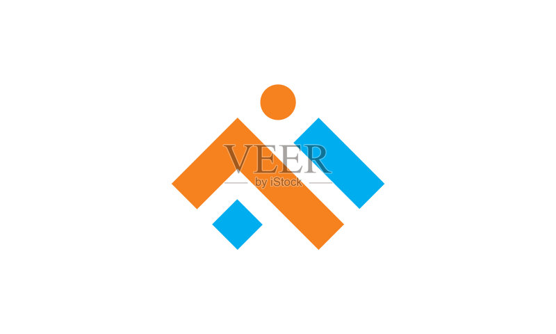 抽象形状商业建筑logo图标素材