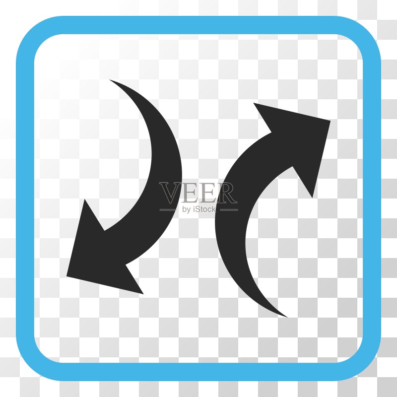 边框内交换箭头图标图标素材