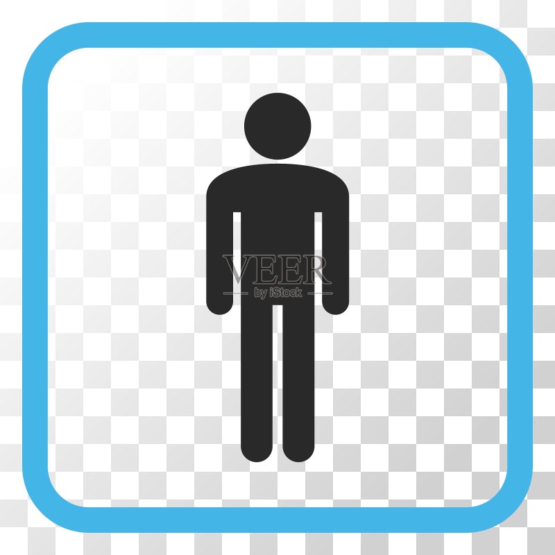 画框中的男人图标图标素材