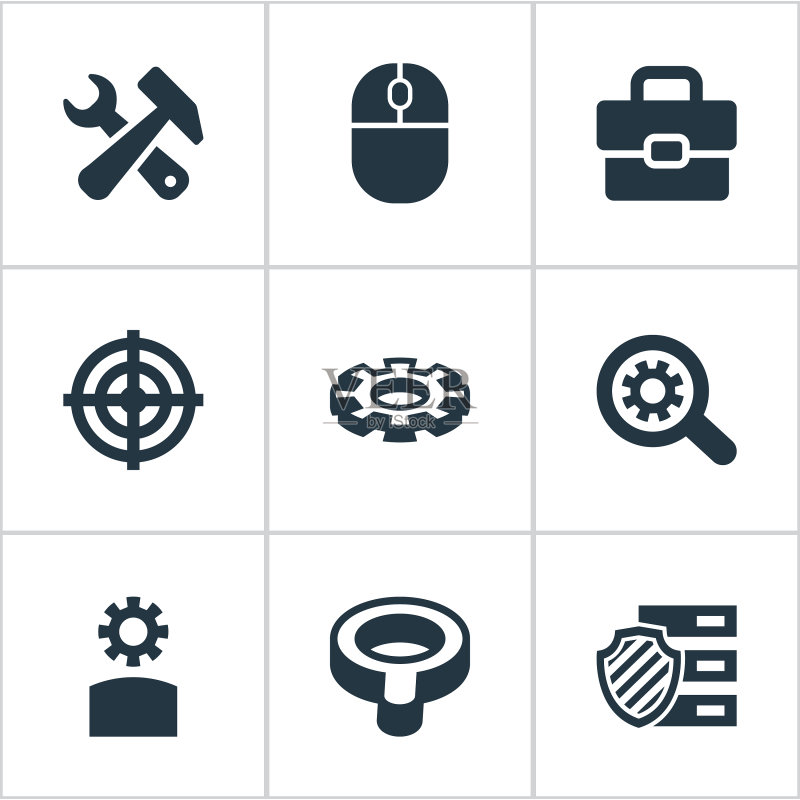 SEO 简约图标合集图标素材
