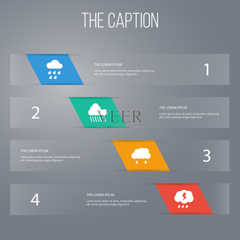 雷雨云天气图标合集图标素材