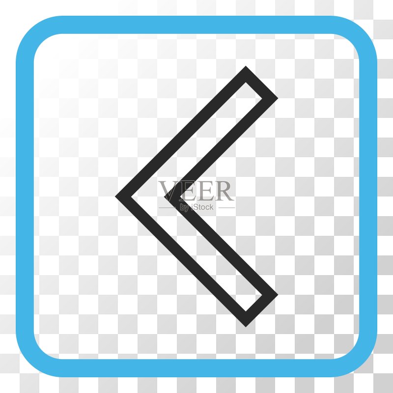 框架中的左箭头图标图标素材