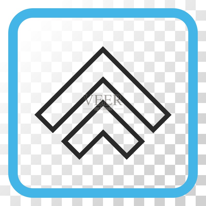 框架中的向上方向图标图标素材