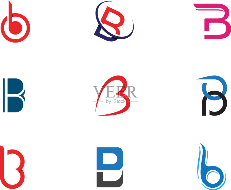 字母B图标设计图标素材