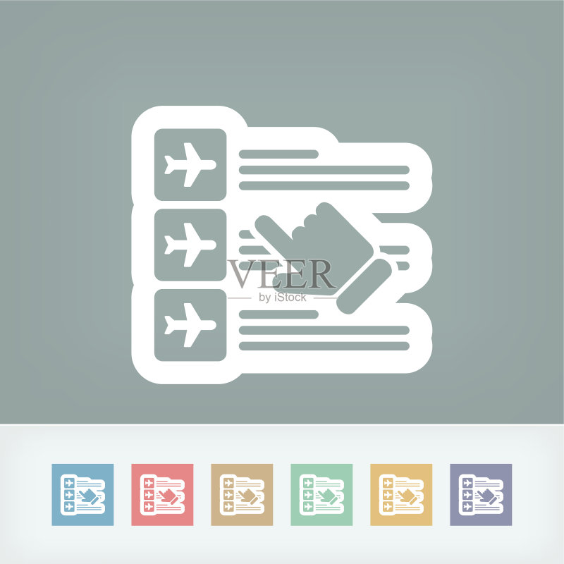 航空公司预订图标图标素材