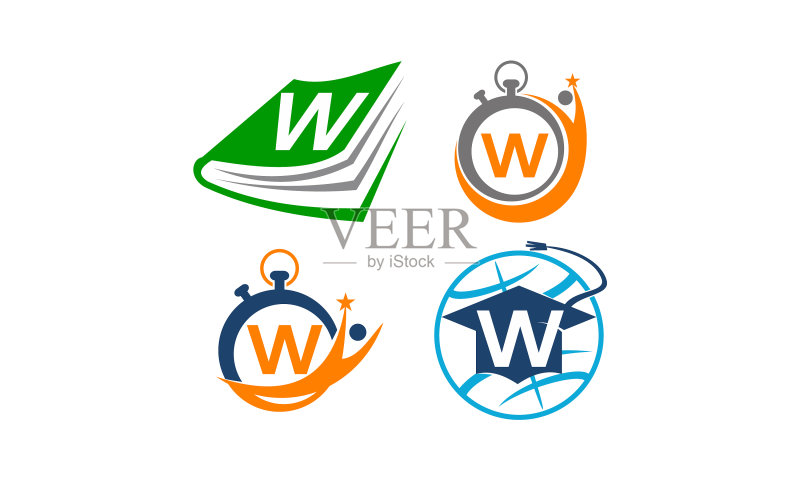 V字模板图案图标素材