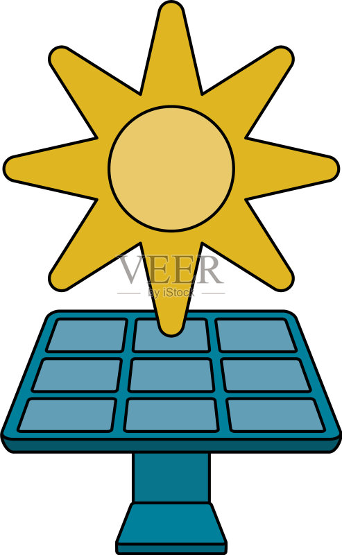 太阳能电池板图标素材