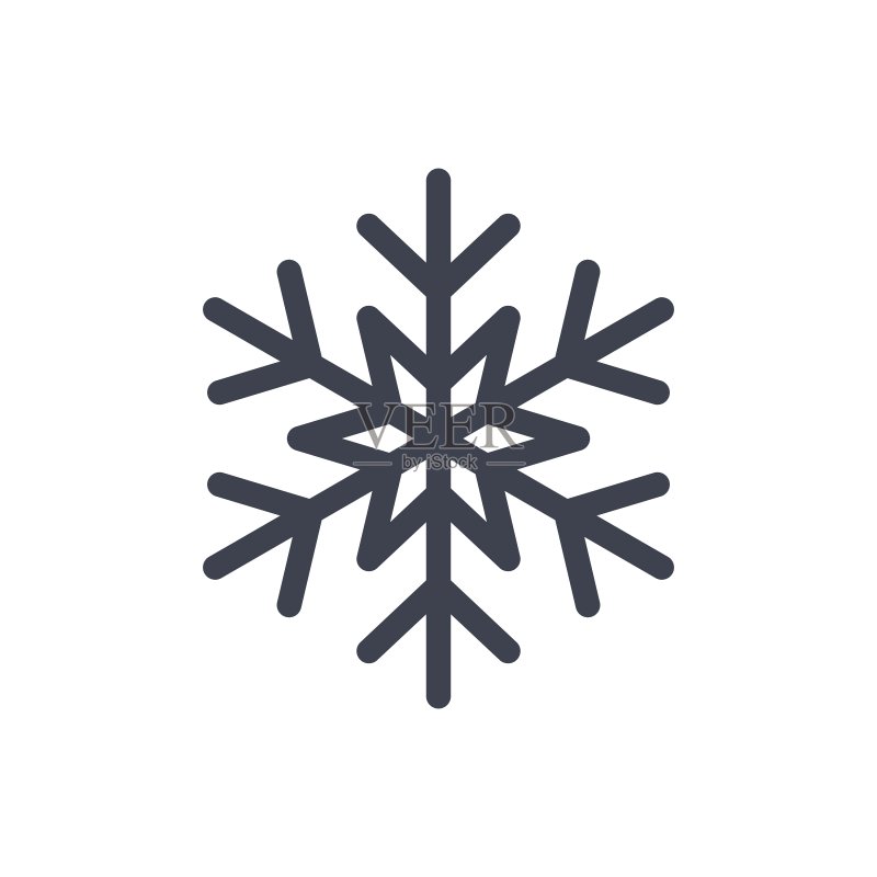 圣诞雪花图案图标素材