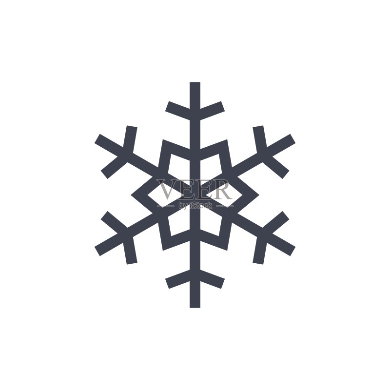圣诞雪花图案图标素材