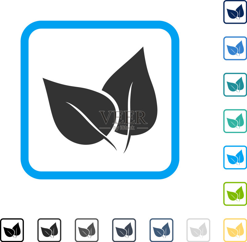 植物相框图标图标素材