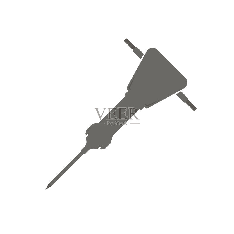 建筑工程用破碎锤图标素材