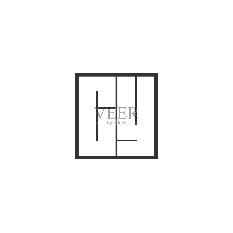 首字母CY logo模板设计图标素材
