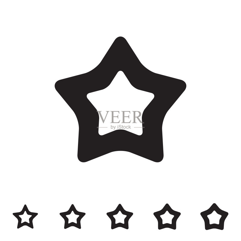 孤立的星星图标图标素材