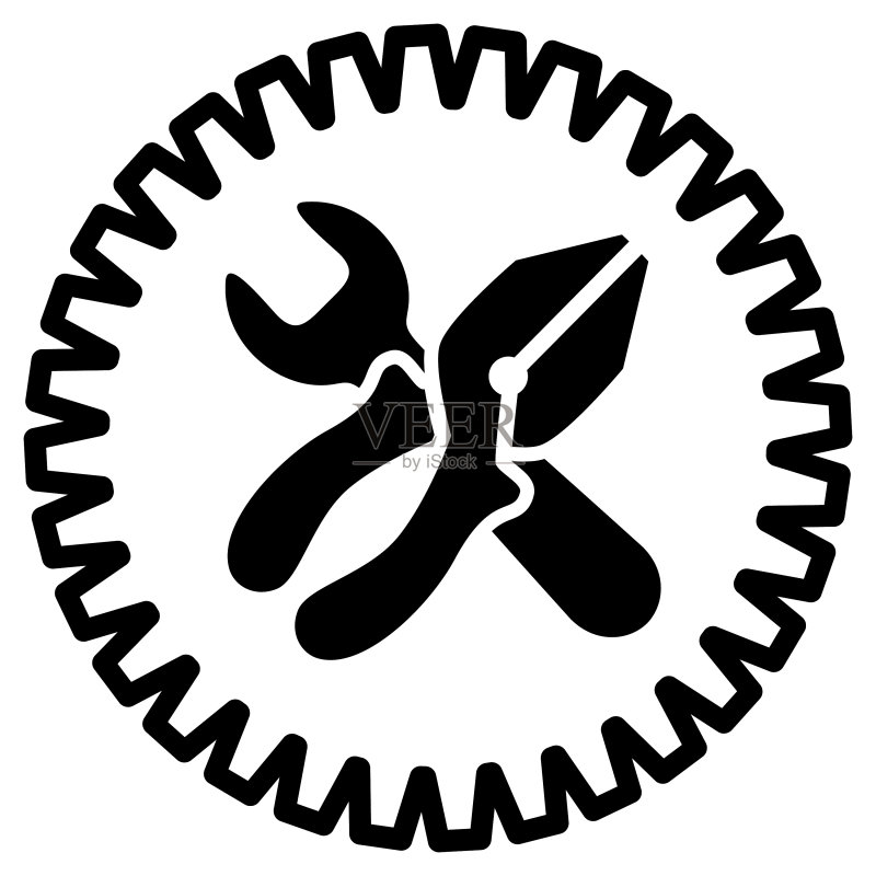 带钳子的维修工具图标图标素材